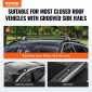VEVOR Universal Roof Rack Crossbar Max 122,9 cm Ταιριάζει σε αυλακωτές πλαϊνές ράγες χωρίς διάκενο