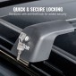 VEVOR Universal Roof Rack Crossbar Max 122,9 cm Ταιριάζει σε αυλακωτές πλαϊνές ράγες χωρίς διάκενο