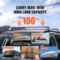 VEVOR Universal Roof Rack Crossbar Max 122,9 cm Ταιριάζει σε αυλακωτές πλαϊνές ράγες χωρίς διάκενο