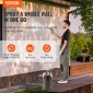 Δοχείο πίεσης βαφής VEVOR, δοχείο πίεσης 15L/3,75 gal, Ρυθμιζόμενη πίεση 60 psi, Δεξαμενή βαφής δοχείου πίεσης από χάλυβα με πιστόλι ψεκασμού, σωλήνες, μετρητής πίεσης, για διακόσμηση σπιτιού και βιομηχανική βαφή
