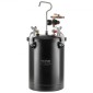 Δοχείο πίεσης βαφής VEVOR, δοχείο πίεσης 15L/3,75 gal, Ρυθμιζόμενη πίεση 60 psi, Δεξαμενή βαφής δοχείου πίεσης από χάλυβα με πιστόλι ψεκασμού, σωλήνες, μετρητής πίεσης, για διακόσμηση σπιτιού και βιομηχανική βαφή