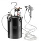 Δοχείο πίεσης βαφής VEVOR, δοχείο πίεσης 15L/3,75 gal, Ρυθμιζόμενη πίεση 60 psi, Δεξαμενή βαφής δοχείου πίεσης από χάλυβα με πιστόλι ψεκασμού, σωλήνες, μετρητής πίεσης, για διακόσμηση σπιτιού και βιομηχανική βαφή
