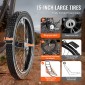 VEVOR Deer Cart, 300 LBS Capacity Folding Cart, Deer Cart Game Hauler με μεγάλους ελαστικούς τροχούς & εργονομική λαβή, βαρέως τύπου αξεσουάρ καροτσιού παιχνιδιού, βοηθητικό εξοπλισμό Dolly για κυνήγι Ψάρεμα Πεζοπορίας