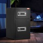 VEVOR Διπλές Πόρτες 4,5 cu.ft Χρηματοκιβώτιο με κλειδαριά & κωδικό πρόσβασης, Θυρίδα ασφαλείας με πυρίμαχη τσάντα, βάση κλειδιών, φως LED και 2 ρυθμιζόμενο ύψος και αφαιρούμενο διαχωριστικό για χρήματα, έγγραφα, κοσμήματα και αντικείμενα αξίας, Μαύρο