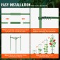 VEVOR 4 Packs Κλουβιά ντομάτας για κήπο, 63 ιντσών Tomato Trellis Plant Stakes Support, Stackable Tall Plant Support Cage, για υπερυψωμένο κρεβάτι κήπου, λαχανικά λουλούδια και αναρριχώμενα φυτά