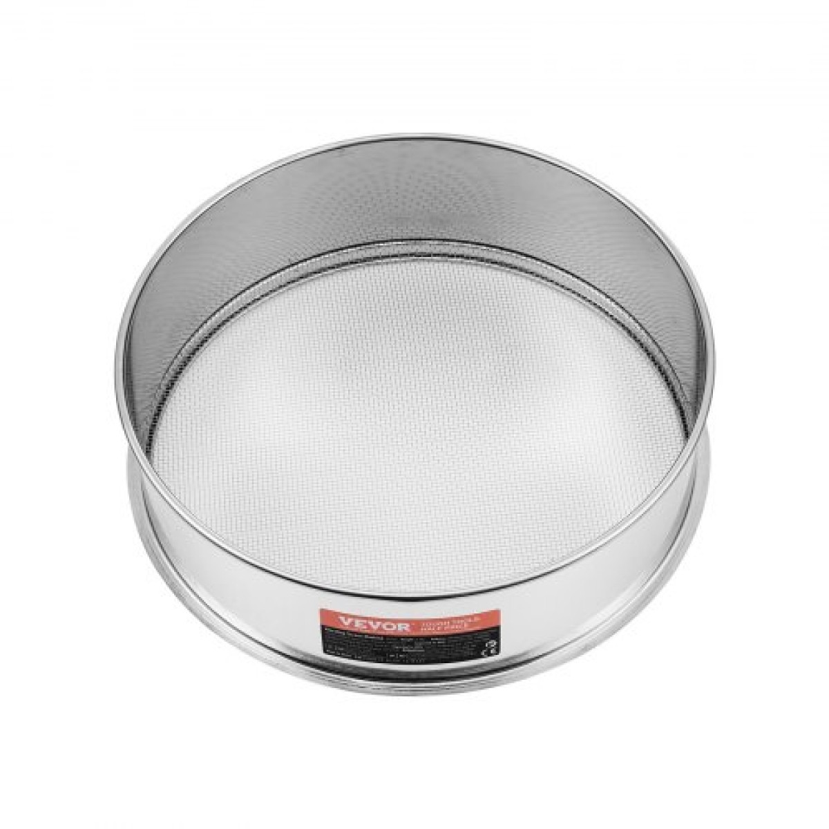 VEVOR Flour Sieve Fine Mesh, 10 Mesh Flour Sifter, 304 Stainless Steel Fine Mesh Sifter Food-grade, Dia.Διχτυωτές 12,6" για ψήσιμο, Διχτυωτή τρύπα 5 μεγεθών για Mungbean, ρύζι, αλεύρι, μαργαριτάρι σε σκόνη
