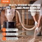 VEVOR Cyclone Dust Separator, 4" Retrofit Cyclone Separator for Dust Collectors, ABS Dust Support With 2" Hole O.D.Σύνδεσμος και σωλήνας για υγρές/στεγνές ηλεκτρικές σκούπες καταστήματος, Ταιριάζει σε δεξαμενή 18,9-37,85L (Εξαιρείται η δεξαμενή)