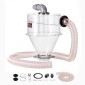 VEVOR Cyclone Dust Separator, 4" Retrofit Cyclone Separator for Dust Collectors, ABS Dust Support With 2" Hole O.D.Σύνδεσμος και σωλήνας για υγρές/στεγνές ηλεκτρικές σκούπες καταστήματος, Ταιριάζει σε δεξαμενή 18,9-37,85L (Εξαιρείται η δεξαμενή)