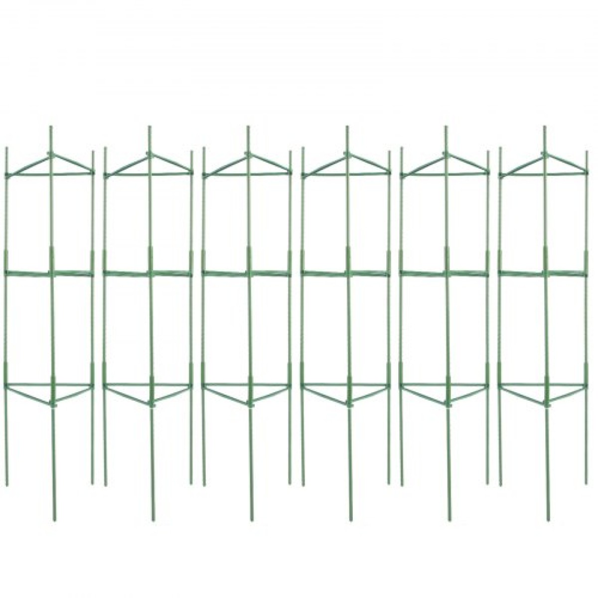 VEVOR 6 Packs Κλουβιά ντομάτας για κήπο, 48 ιντσών Tomato Trellis Plant Stakes Support, Stackable Tall Plant Support Cage, για υπερυψωμένο κρεβάτι κήπου, λαχανικά λουλούδια και αναρριχώμενα φυτά