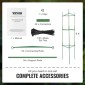VEVOR 6 Packs Κλουβιά ντομάτας για κήπο, 48 ιντσών Tomato Trellis Plant Stakes Support, Stackable Tall Plant Support Cage, για υπερυψωμένο κρεβάτι κήπου, λαχανικά λουλούδια και αναρριχώμενα φυτά