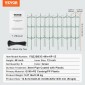 VEVOR 6 Packs Κλουβιά ντομάτας για κήπο, 48 ιντσών Tomato Trellis Plant Stakes Support, Stackable Tall Plant Support Cage, για υπερυψωμένο κρεβάτι κήπου, λαχανικά λουλούδια και αναρριχώμενα φυτά