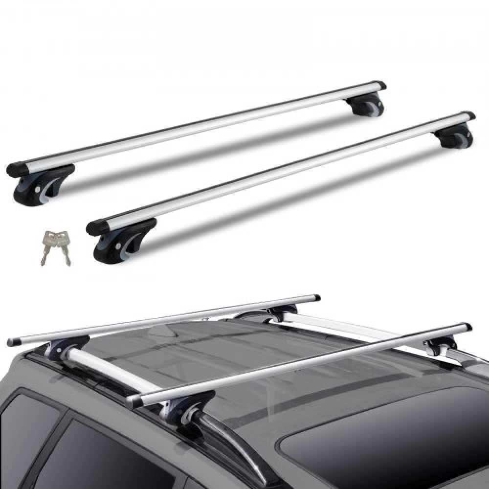 VEVOR Universal Roof Rack Crossbar 119,9 cm μήκος για όχημα με υπερυψωμένη πλαϊνή ράγα