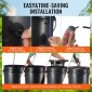 VEVOR DWC Hydroponics Grow System, Hydroponic Growing System with Top Drip Kit, Deep Water Culture 5-Gallon 4 Buckets, with Air Pump, Air Stones και Water Level Device for Leafy Lagetables
