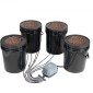 VEVOR DWC Hydroponics Grow System, Hydroponic Growing System with Top Drip Kit, Deep Water Culture 5-Gallon 4 Buckets, with Air Pump, Air Stones και Water Level Device for Leafy Lagetables