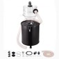 VEVOR Cyclone Dust Separator with Metal Tank, 4" Retrofit Cyclone Separator for Dust Collectors, ABS Dust Support With 2" Hole O.D.Σύνδεσμος & σωλήνας για υγρές/στεγνές ηλεκτρικές σκούπες καταστήματος, Ταιριάζει σε δοχείο 50L