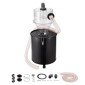 VEVOR Cyclone Dust Separator with Metal Tank, 4" Retrofit Cyclone Separator for Dust Collectors, ABS Dust Support With 2" Hole O.D.Σύνδεσμος & σωλήνας για υγρές/στεγνές ηλεκτρικές σκούπες καταστήματος, Ταιριάζει σε δοχείο 50L
