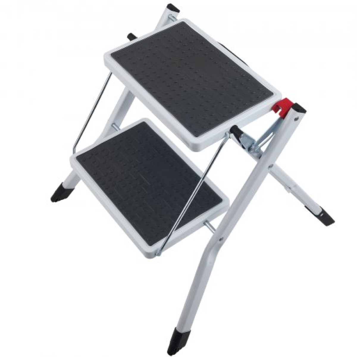 VEVOR Step Ladder 2-Step χωρητικότητας 150kg, Εργονομικό αναδιπλούμενο σκαμπό από ατσάλι με φαρδύ αντιολισθητικό πεντάλ, στιβαρό σκαμπό για ενήλικες νήπια, πολλαπλή χρήση για οικιακό, κουζίνα, γραφείο, τροχόσπιτα