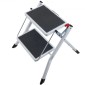 VEVOR Step Ladder 2-Step χωρητικότητας 150kg, Εργονομικό αναδιπλούμενο σκαμπό από ατσάλι με φαρδύ αντιολισθητικό πεντάλ, στιβαρό σκαμπό για ενήλικες νήπια, πολλαπλή χρήση για οικιακό, κουζίνα, γραφείο, τροχόσπιτα