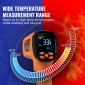 VEVOR υπέρυθρο θερμόμετρο, -40~2732°F Διπλό πιστόλι θερμοκρασίας λέιζερ χωρίς επαφή, φορητό πιστόλι θερμοκρασίας υπερύθρων με ρυθμιζόμενη εκπομπή για τήξη μετάλλων/μαγείρεμα/φούρνο πίτσας/κινητήρα (όχι για τον άνθρωπο)