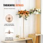 VEVOR 2PCS 35,43 ιντσών /90cm Ψηλός Κρυστάλλινος Γάμος Λουλούδια Βάζα, Πολυτελή Κεντρικά Βάζα Λουλούδια Κρυστάλλινο Χρυσό Βάζο Μεταλλικό, Ιδανικό για Τελετή Τελετής Γαμήλιο πάρτι T-stage Dinner Event Ξενοδοχείο Διακόσμηση σπιτιού