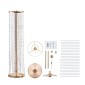 VEVOR 2PCS 35,43 ιντσών /90cm Ψηλός Κρυστάλλινος Γάμος Λουλούδια Βάζα, Πολυτελή Κεντρικά Βάζα Λουλούδια Κρυστάλλινο Χρυσό Βάζο Μεταλλικό, Ιδανικό για Τελετή Τελετής Γαμήλιο πάρτι T-stage Dinner Event Ξενοδοχείο Διακόσμηση σπιτιού