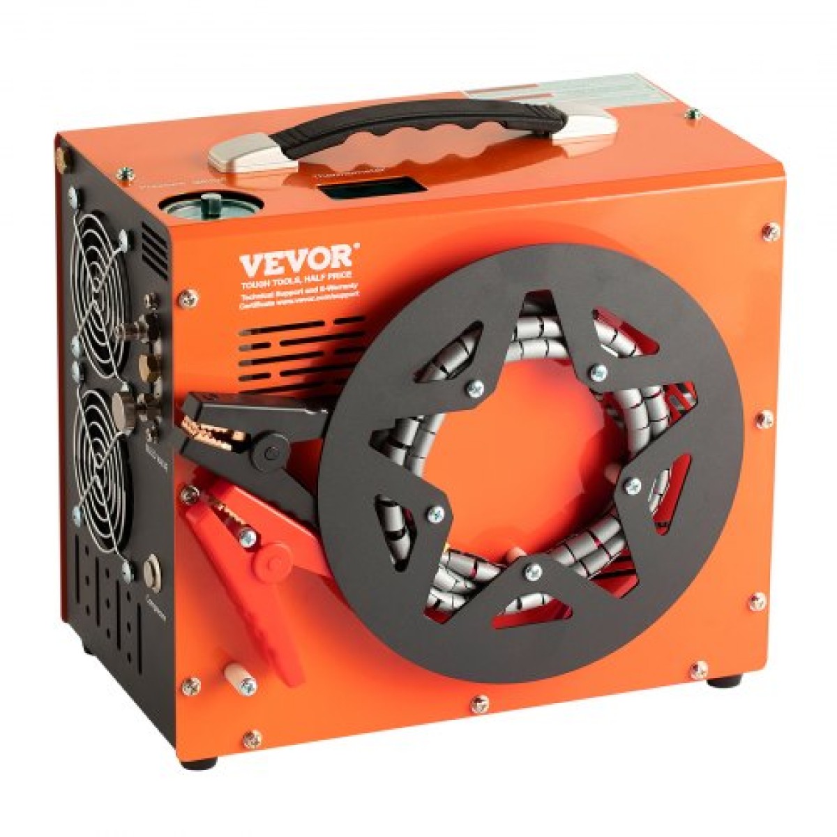 VEVOR PCP Air Compressor, 4500PSI/30Mpa Portable PCP Airgun Compressor με ενσωματωμένο μετατροπέα ισχύος, Auto-Stop |DC12V/AC230V |Αντλία συμπιεστή αεροβόλου, Paintball και Scuba Tank χωρίς λάδι και νερό