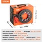 VEVOR PCP Air Compressor, 4500PSI/30Mpa Portable PCP Airgun Compressor με ενσωματωμένο μετατροπέα ισχύος, Auto-Stop |DC12V/AC230V |Αντλία συμπιεστή αεροβόλου, Paintball και Scuba Tank χωρίς λάδι και νερό