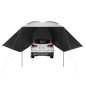 VEVOR Vehicle Awning, Large 10' x 7' Shade Coverage Πλαϊνή τέντα αυτοκινήτου, PU2000mm UV50+ Τέντα αυτοκινήτου με εκτεταμένα πλαϊνά κουβούκλια και φορητή τσάντα αποθήκευσης, Κατάλληλη για φορτηγά, SUV, Van, Campers