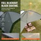 VEVOR Vehicle Awning, Large 10' x 7' Shade Coverage Πλαϊνή τέντα αυτοκινήτου, PU2000mm UV50+ Τέντα αυτοκινήτου με εκτεταμένα πλαϊνά κουβούκλια και φορητή τσάντα αποθήκευσης, Κατάλληλη για φορτηγά, SUV, Van, Campers