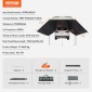VEVOR Vehicle Awning, Large 10' x 7' Shade Coverage Πλαϊνή τέντα αυτοκινήτου, PU2000mm UV50+ Τέντα αυτοκινήτου με εκτεταμένα πλαϊνά κουβούκλια και φορητή τσάντα αποθήκευσης, Κατάλληλη για φορτηγά, SUV, Van, Campers