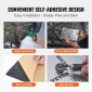 VEVOR Car Sound Deadening Mat, 80 mil 3,3sq.m Υλικό Ηχοαπόσβεσης Αυτοκινήτων, Βουτύλιο Αυτοκινήτων Sound Deadener, ηχομόνωση και κραδασμικό υλικό για αυτοκίνητο