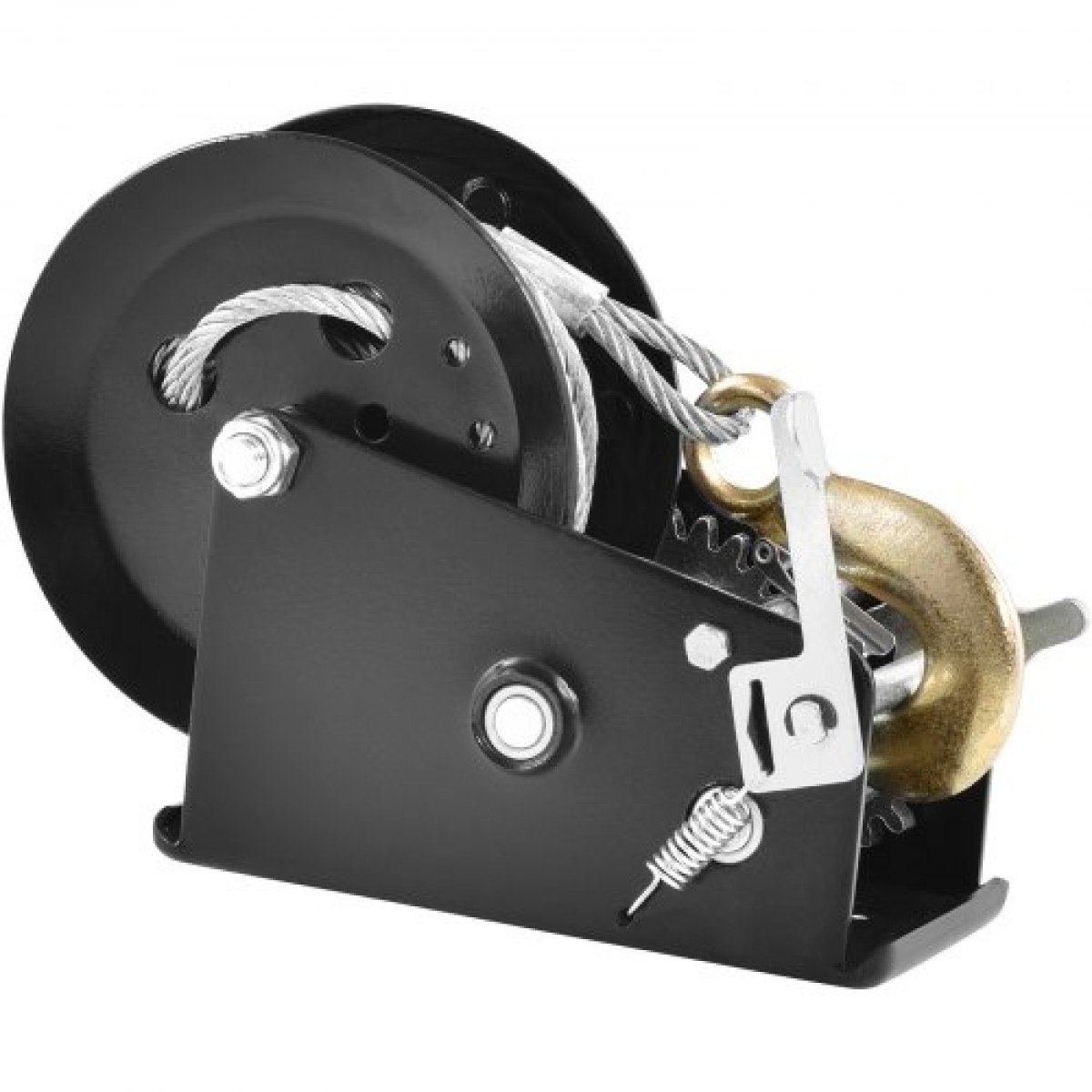 Βαρούλκο χειρός VEVOR, χωρητικότητα έλξης 1587,6 kg, Βαρούλκο ρυμουλκούμενου σκάφους Βαρούλκο βαρέως τύπου σχοινιού με συρμάτινο καλώδιο 1005,8 cm και καστάνια διπλής κατεύθυνσης, χειροκίνητο βαρούλκο με μανιβέλα για ρυμουλκούμενο ρυμουλκούμενο, σκάφος ή 