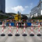 VEVOR Ρυθμιζόμενοι κώνοι διαγράμμισης κυκλοφορίας, 6 πακέτο, φράγμα διαγράμμισης ασφάλειας κυκλοφορίας με γεμιστή βάση 2 m αλυσίδα, για έλεγχο κυκλοφορίας Προειδοποίηση Χώρος στάθμευσης Κατασκευή Προσοχή Δρόμοι, Κόκκινο & Λευκό