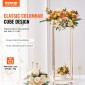 VEVOR 10PCS 31,5 ιντσών/80 εκ. Σταντ για λουλούδια γάμου, με ακρυλικό laminate, μεταλλικό βάζο με στήλη γεωμετρικά κεντρικά στάντ, χρυσό ορθογώνιο φλοράλ ράφι για δεξίωση εκδηλώσεων, διακόσμηση πάρτι