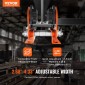 Χειροκίνητο καροτσάκι VEVOR Electric Hoist, χωρητικότητα 998 kg/1 τόνο για PA200 PA250 PA300 PA400 PA500, Καρότσι Push Beam with Dual Wheels, 6,8 cm-11 cm Ρυθμιζόμενο πλάτος φλάντζας δοκού για ευθεία καμπύλη δοκό