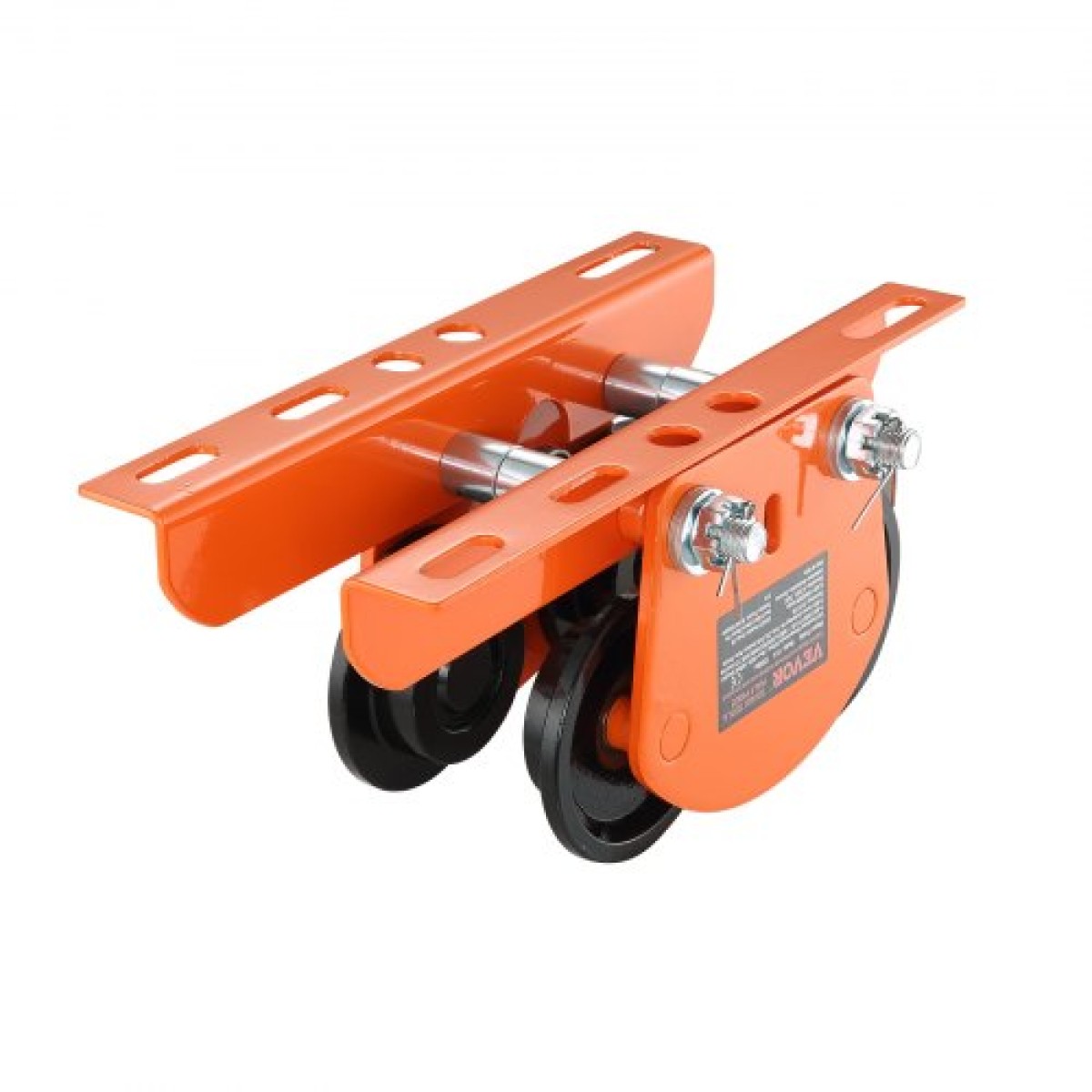 Χειροκίνητο καροτσάκι VEVOR Electric Hoist, χωρητικότητα 998 kg/1 τόνο για PA200 PA250 PA300 PA400 PA500, Καρότσι Push Beam with Dual Wheels, 6,8 cm-11 cm Ρυθμιζόμενο πλάτος φλάντζας δοκού για ευθεία καμπύλη δοκό