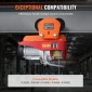 Χειροκίνητο καροτσάκι VEVOR Electric Hoist, χωρητικότητα 998 kg/1 τόνο για PA200 PA250 PA300 PA400 PA500, Καρότσι Push Beam with Dual Wheels, 6,8 cm-11 cm Ρυθμιζόμενο πλάτος φλάντζας δοκού για ευθεία καμπύλη δοκό