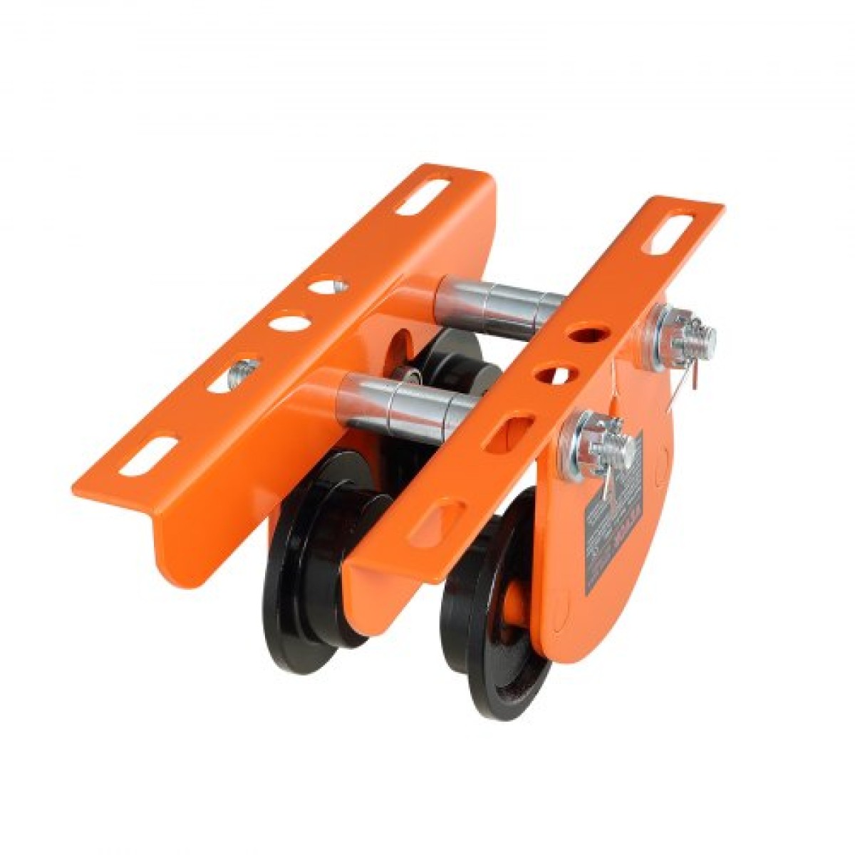 Χειροκίνητο καροτσάκι VEVOR Electric Hoist, χωρητικότητα 998 kg/1 τόνο για PA200 PA250 PA300 PA400 PA500, Καρότσι Push Beam with Dual Wheels, 6,8 cm-11 cm Ρυθμιζόμενο πλάτος φλάντζας δοκού για ευθεία καμπύλη δοκό