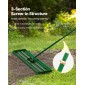 VEVOR Lan Leveling Rake, 48"x10" Level Lawn Tool, Heavy-dty Leveler Lawn with 78" Steel Extented Hand, Yard level Rake Dress for Garden, Golf Lawn, Farm