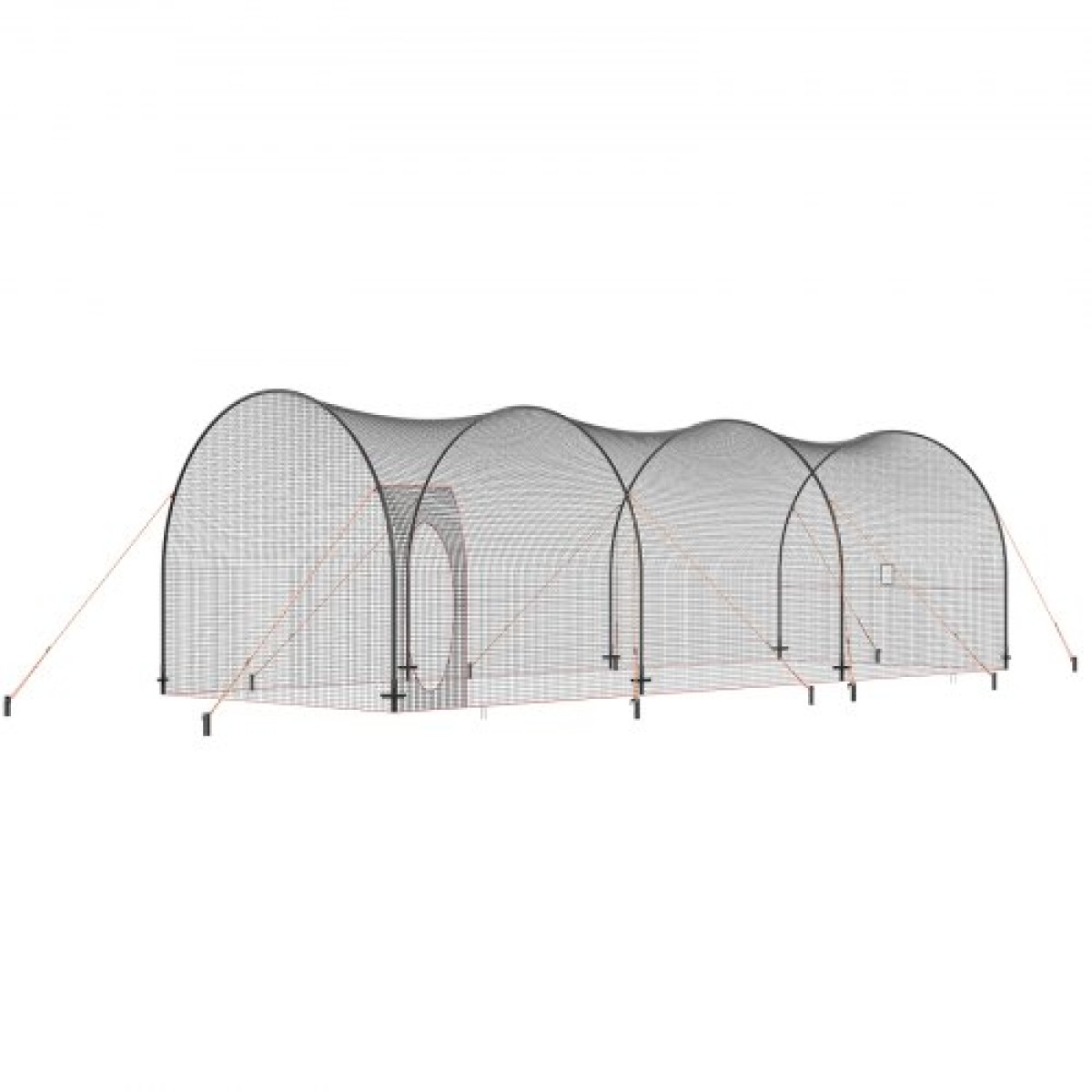 VEVOR Baseball Batting Cage, Softball και Baseball Batting Cage Net and Frame, Practice Portable Cage Net with Carry Bag, Heavy Duty Inclosed Pitching Cage, for Backyard Batting Hitting Training, 33FT