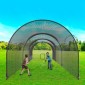 VEVOR Baseball Batting Cage, Softball και Baseball Batting Cage Net and Frame, Practice Portable Cage Net with Carry Bag, Heavy Duty Inclosed Pitching Cage, for Backyard Batting Hitting Training, 33FT
