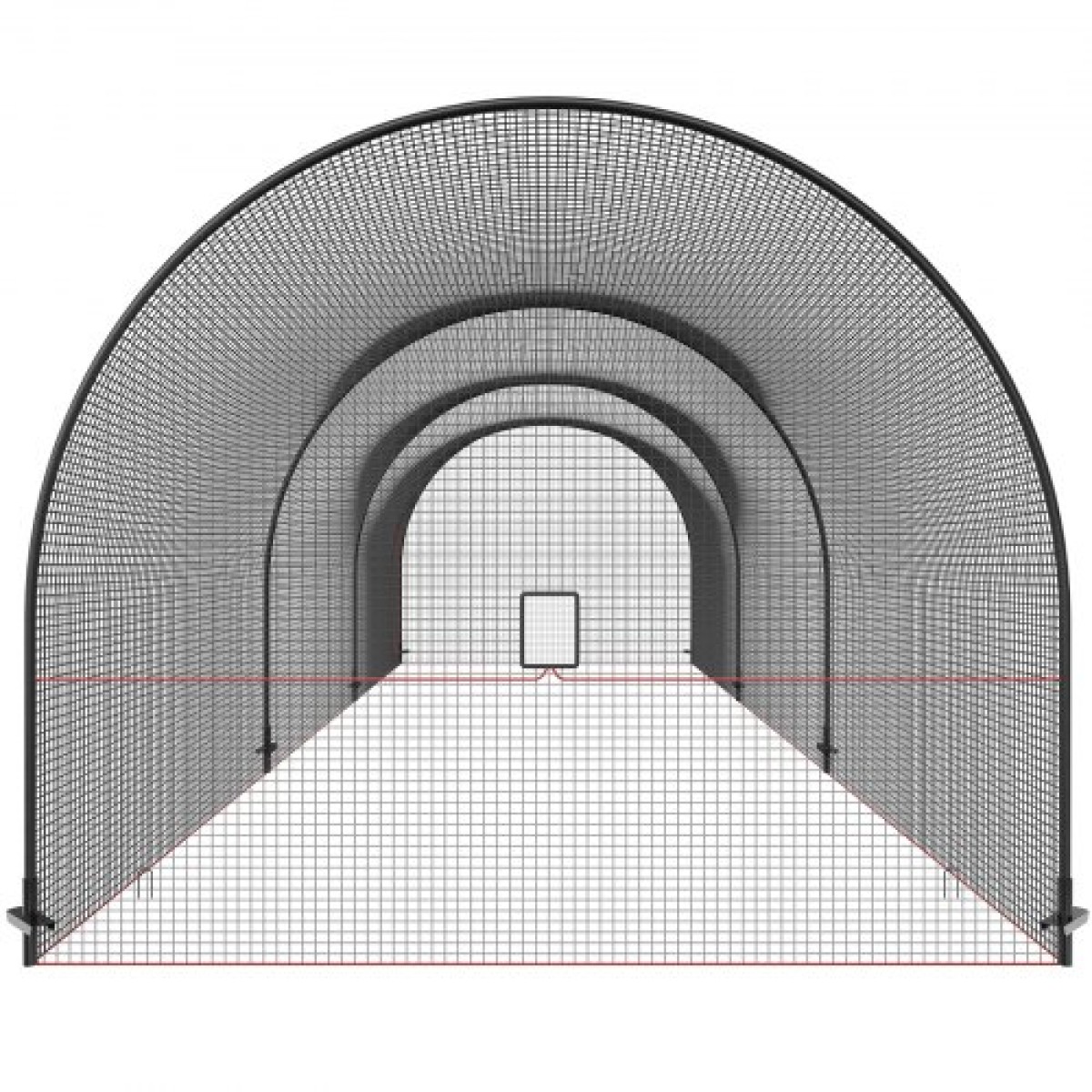 VEVOR Baseball Batting Cage, Softball και Baseball Batting Cage Net and Frame, Practice Portable Cage Net with Carry Bag, Heavy Duty Inclosed Pitching Cage, for Backyard Batting Hitting Training, 33FT