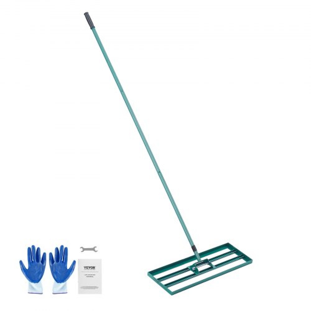 VEVOR Lan Leveling Rake, Εργαλείο γκαζόν επιπέδου 30"x10", Επίπεδο γκαζόν βαρέως τύπου με ατσάλινη εκτεταμένη λαβή 78", Στολή ισοπεδωτική τσουγκράνα αυλής για κήπο, γκαζόν γκολφ, αγρόκτημα