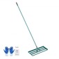 VEVOR Lan Leveling Rake, Εργαλείο γκαζόν επιπέδου 30"x10", Επίπεδο γκαζόν βαρέως τύπου με ατσάλινη εκτεταμένη λαβή 78", Στολή ισοπεδωτική τσουγκράνα αυλής για κήπο, γκαζόν γκολφ, αγρόκτημα