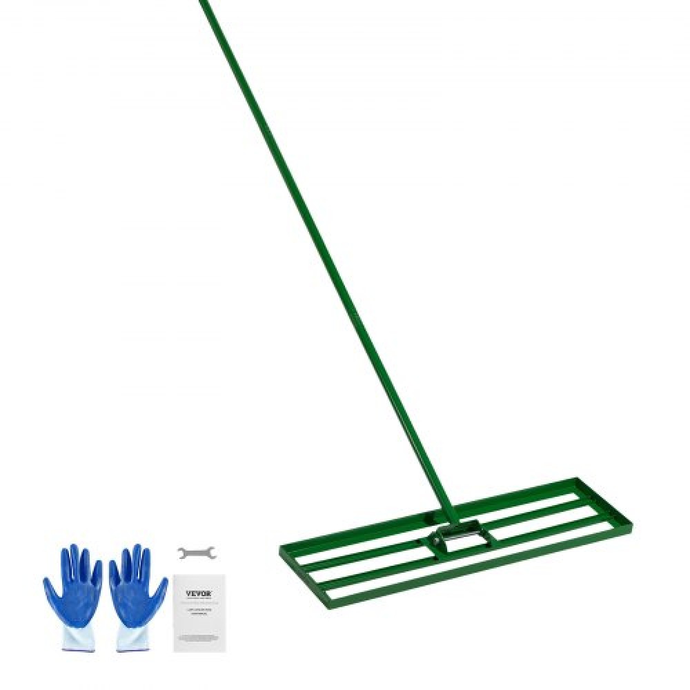 VEVOR Lan Leveling Rake, 36"x10" Level Lawn Tool, Heavy-dty Leveler Lawn with 78" Steel Extented Hand, Yard level Rake Suit for Garden, Golf Golf, Farm