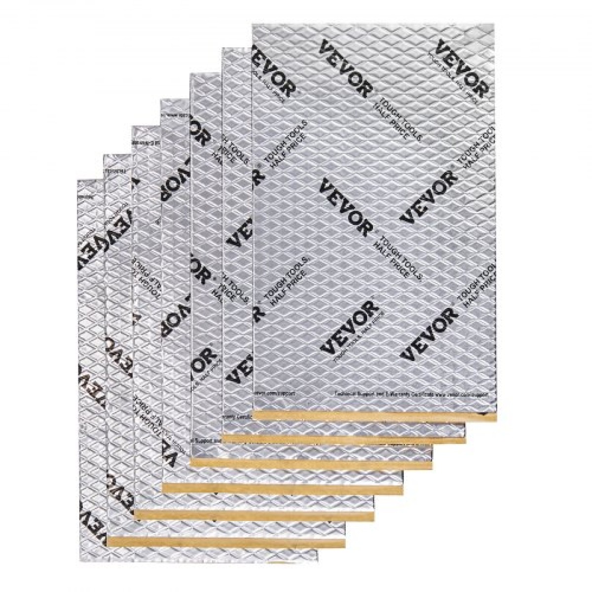 VEVOR Car Sound Deadening Mat, 50 mil 4,8sq.m Υλικό Ηχοαπόσβεσης Αυτοκινήτου, Βουτυλικό Υλικό Ηχοαπόσβεσης Αυτοκινήτων, Ηχομόνωση και Υλικό Απόσβεσης Δονήσεων για Αυτοκίνητο