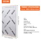 VEVOR Car Sound Deadening Mat, 50 mil 4,8sq.m Υλικό Ηχοαπόσβεσης Αυτοκινήτου, Βουτυλικό Υλικό Ηχοαπόσβεσης Αυτοκινήτων, Ηχομόνωση και Υλικό Απόσβεσης Δονήσεων για Αυτοκίνητο
