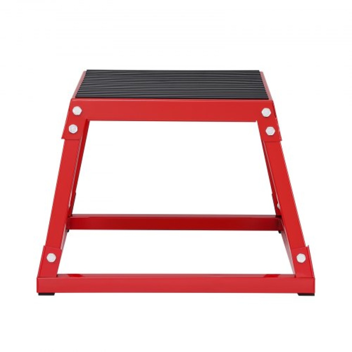 VEVOR Plyometric Jump Box, 12 Inch Plyo Box, Steel Plyometric Platform and Jumping Agility Box, Anti-slip Fitness Step Up Box for Home Gym Training, Conditioning Strength Training, Κόκκινο