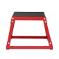 VEVOR Plyometric Jump Box, 12 Inch Plyo Box, Steel Plyometric Platform and Jumping Agility Box, Anti-slip Fitness Step Up Box for Home Gym Training, Conditioning Strength Training, Κόκκινο