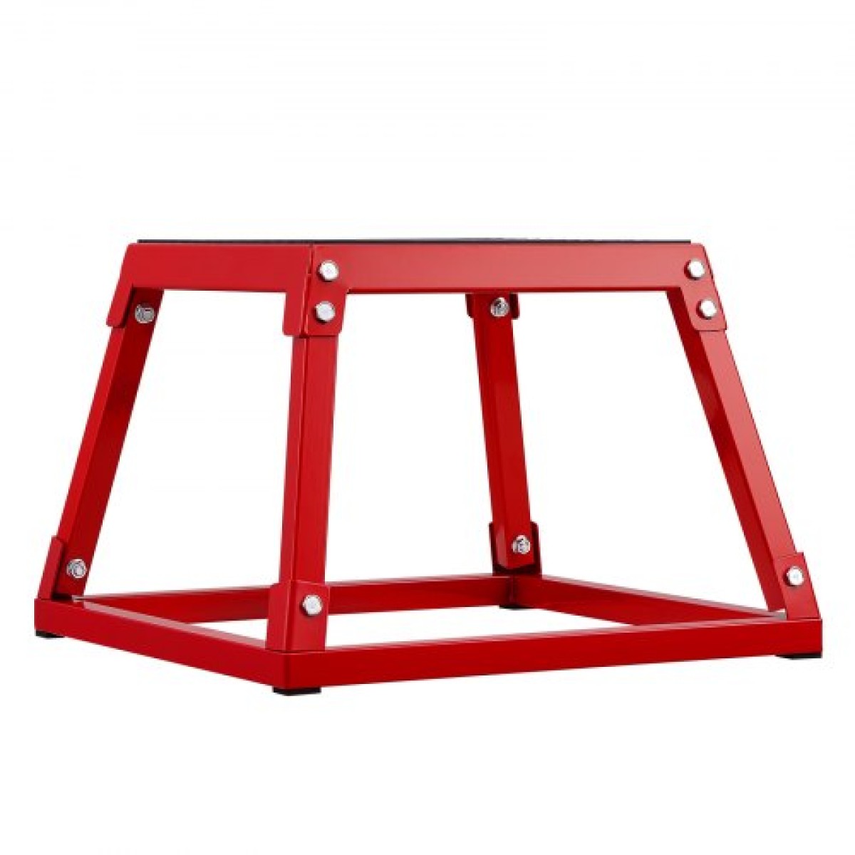 VEVOR Plyometric Jump Box, 12 Inch Plyo Box, Steel Plyometric Platform and Jumping Agility Box, Anti-slip Fitness Step Up Box for Home Gym Training, Conditioning Strength Training, Κόκκινο